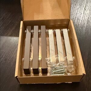 Black and Silver Cabinet Handles